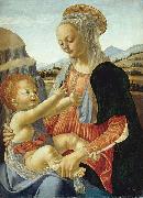 Andrea del Verrocchio Mary with the Child oil on canvas